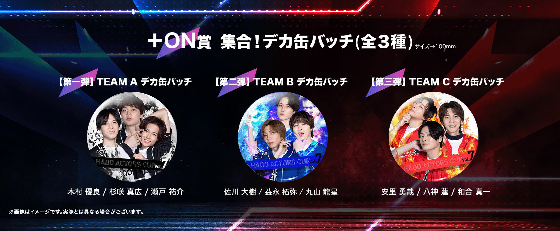 HADO ACTORS CUP Vol.7 オンラインくじ|KuZiPA!(クジパ
