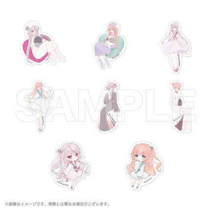 桃稚ちあ　オンラインくじ　A賞 二層A4アクリルパネル　2 A4クリアファイル2種セット / すしお×モニョチタポミチ